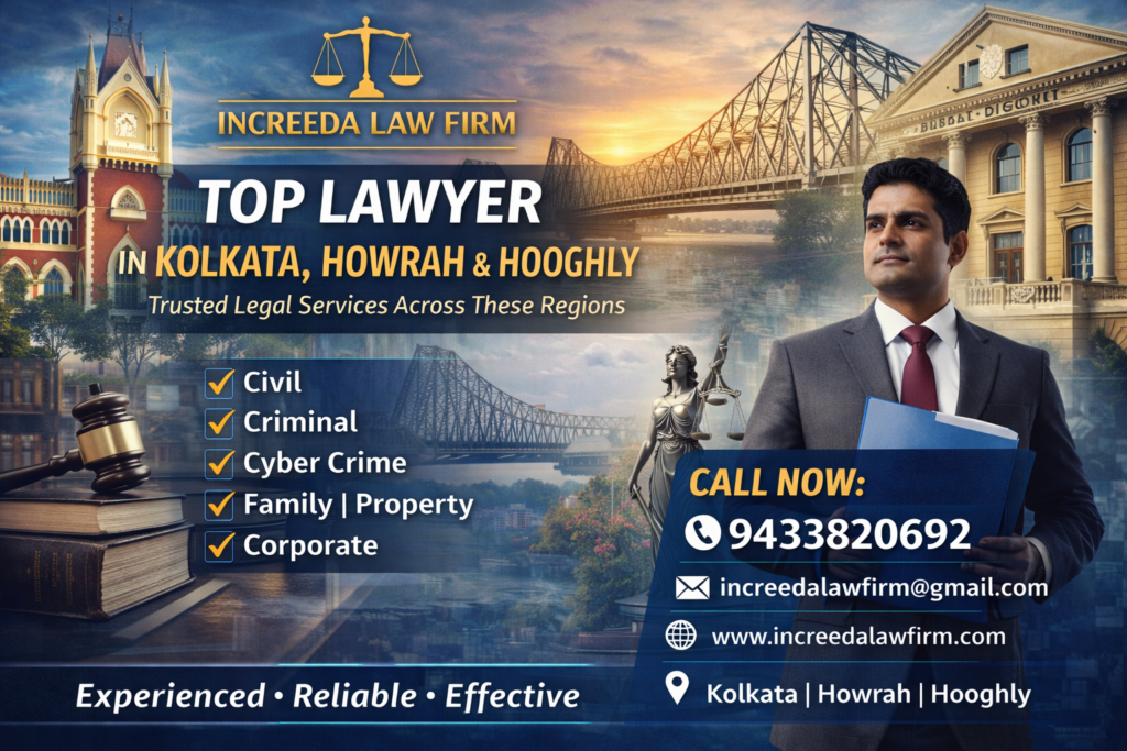 Top Lawyer in Kolkata, Howrah & Hooghly – Complete Legal Services by Increeda Law Firm