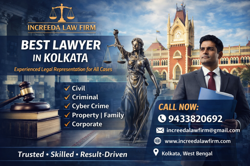 Best Lawyer in Kolkata – Complete Legal Services by Increeda Law Firm