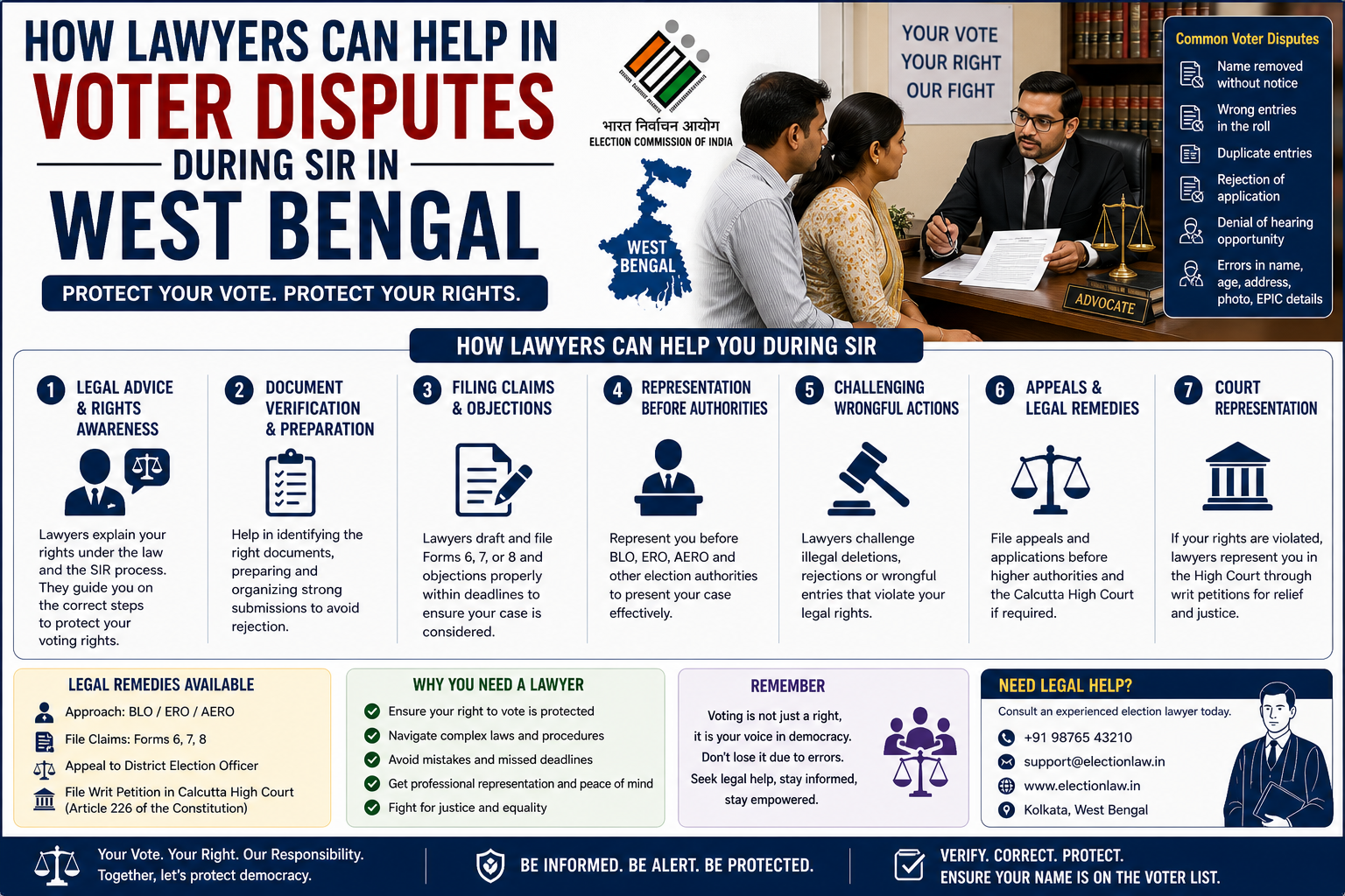 How Lawyers Can Help in Voter Disputes During SIR in West Bengal (2026 Guide)