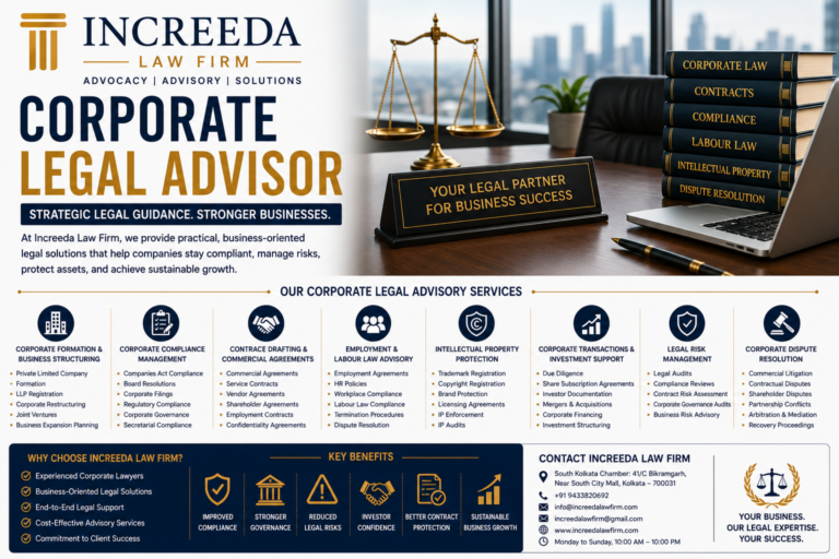 Corporate Legal Advisor in Kolkata | Increeda Law Firm