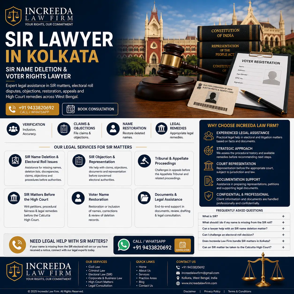 SIR Lawyer in Calcutta High Court